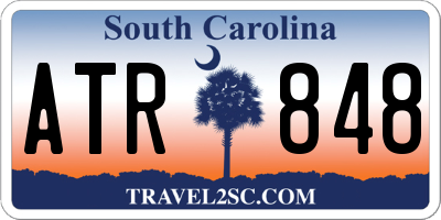 SC license plate ATR848
