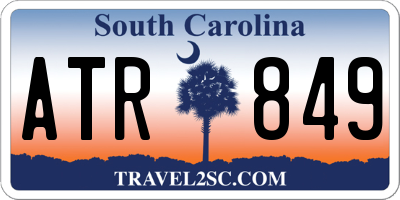 SC license plate ATR849