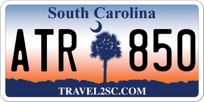 SC license plate ATR850