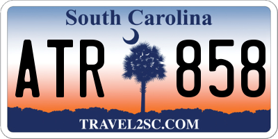 SC license plate ATR858