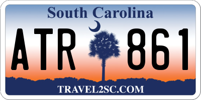 SC license plate ATR861
