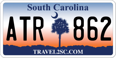 SC license plate ATR862