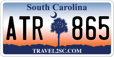 SC license plate ATR865