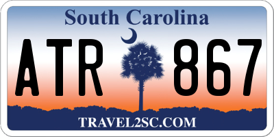 SC license plate ATR867
