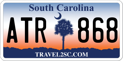 SC license plate ATR868