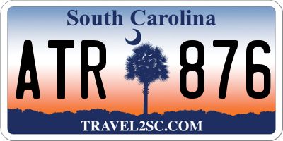 SC license plate ATR876