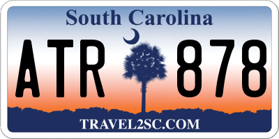 SC license plate ATR878
