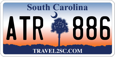 SC license plate ATR886