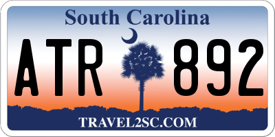 SC license plate ATR892