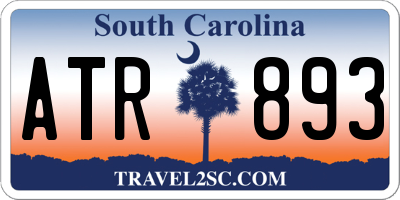 SC license plate ATR893