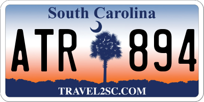 SC license plate ATR894