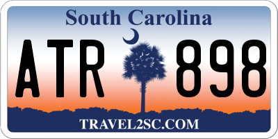 SC license plate ATR898