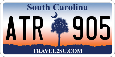 SC license plate ATR905