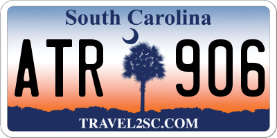 SC license plate ATR906