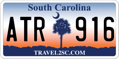 SC license plate ATR916