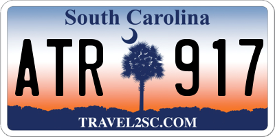 SC license plate ATR917