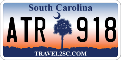 SC license plate ATR918