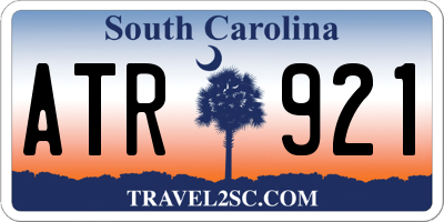SC license plate ATR921