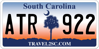 SC license plate ATR922