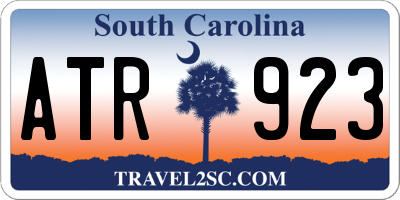 SC license plate ATR923