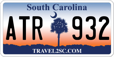 SC license plate ATR932