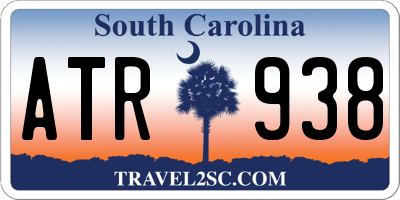 SC license plate ATR938