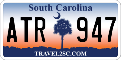 SC license plate ATR947
