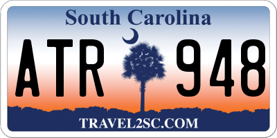 SC license plate ATR948