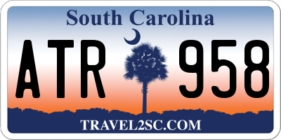 SC license plate ATR958