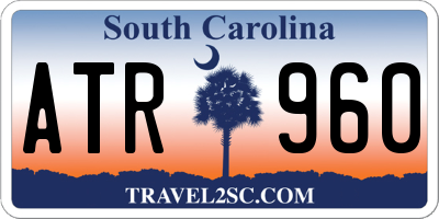 SC license plate ATR960
