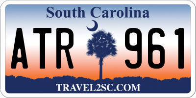 SC license plate ATR961