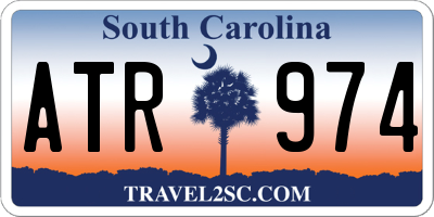 SC license plate ATR974
