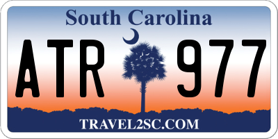 SC license plate ATR977
