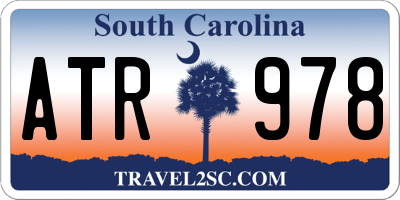 SC license plate ATR978