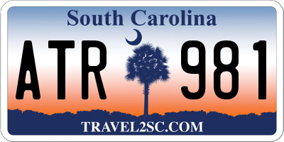 SC license plate ATR981
