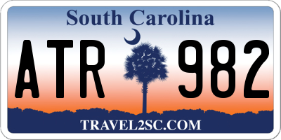 SC license plate ATR982