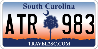 SC license plate ATR983