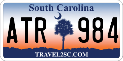 SC license plate ATR984