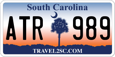 SC license plate ATR989