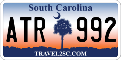 SC license plate ATR992