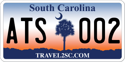 SC license plate ATS002