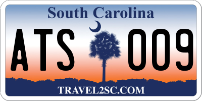 SC license plate ATS009