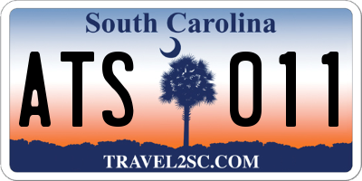 SC license plate ATS011