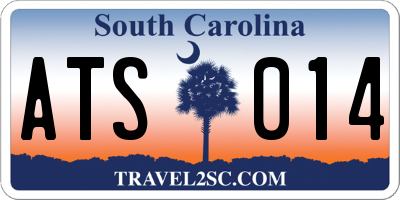 SC license plate ATS014