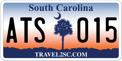SC license plate ATS015