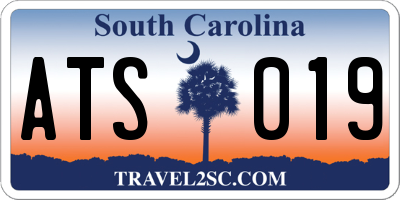 SC license plate ATS019