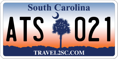 SC license plate ATS021