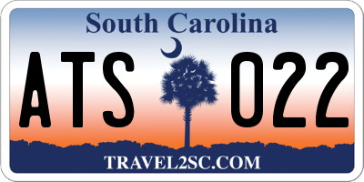 SC license plate ATS022