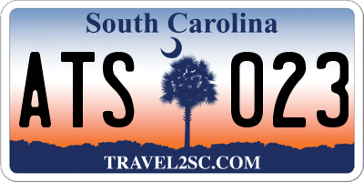 SC license plate ATS023