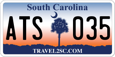 SC license plate ATS035